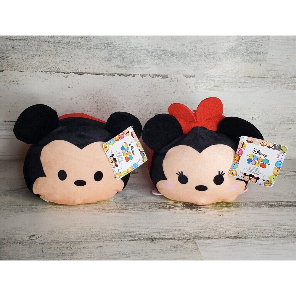 Disney TSUM TSUM 7" Mickey and Minnie Mouse Set of 2 Plush NEW!